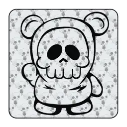 Sticker skull bear 2