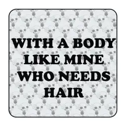 WHO NEEDS HAIR Aufkleber 2