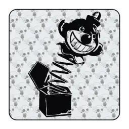 Pegatina CAJA PAYASO. Pegatinas freaks, pegatinas frikis. 2