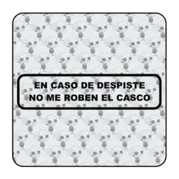Sticker En caso de despiste no me quiten el casco 2