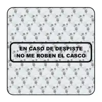 Autocollant En caso de despiste no me quiten el casco 2