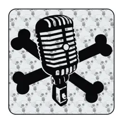 MIKROFON SCHÄDEL Aufkleber 2