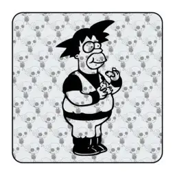 Autocollant Goku Homer 2