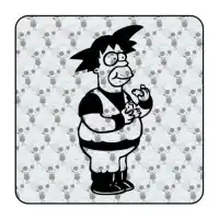 Sticker Goku Homer 2