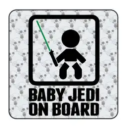 BABY JEDI ON BOARD Aufkleber 2