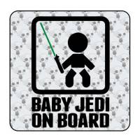 BABY JEDI ON BOARD Sticker 2