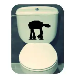 Pegatina AT-AT. Vinilo de alta calidad, soporta perfectamente la intemperie, apto incluso para náutica. Pégala donde quieras, un