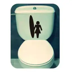Autocollant surf girl