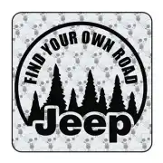 Autocollant Find Your Own Road - Jeep
