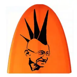 Gandhi Punk  Aufkleber