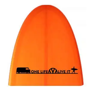 Pegatina One Life Live It - vw T2. Vinilo de alta calidad, soporta perfectamente la intemperie, apto incluso para náutica. Pégal