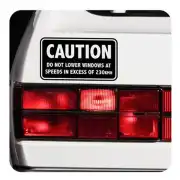 Do Not Lower Windows Sticker