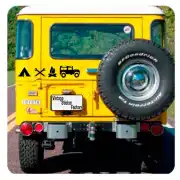 Pegatina 4x4 life. Vinilo de alta calidad, soporta perfectamente la intemperie, apto incluso para náutica. Pégala donde quieras,