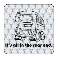 Pegatina It's all in the rear. Vinilo de alta calidad, soporta perfectamente la intemperie, apto incluso para náutica. Pégala do 2