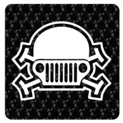 Calavera Jeep Aufkleber