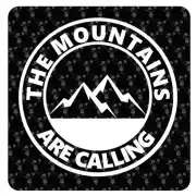 Autocollant The Mountains Are Calling
