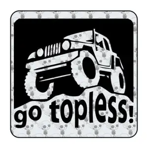 Go Topless - Jeep Aufkleber
