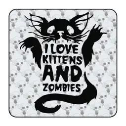Autocollant Love Kittens and Zombies 2