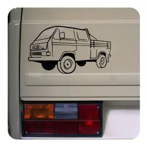 Autocollant VW T3 Doka