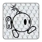 Pegatina Bomba Super Mario. Vinilo de alta calidad, soporta perfectamente la intemperie, apto incluso para náutica. Pégala donde