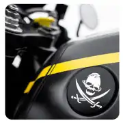 Pegatina Goonies. Vinilo de alta calidad, soporta perfectamente la intemperie, apto incluso para náutica. Pégala donde quieras, 