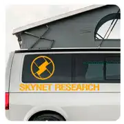 Pegatina Skynet - Terminator. Vinilo de alta calidad, soporta perfectamente la intemperie, apto incluso para náutica. Pégala don