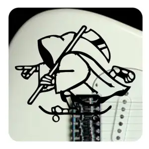 Skater La Muerte  Sticker
