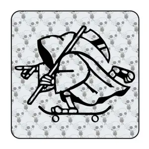 Skater La Muerte  Aufkleber