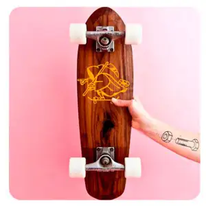 Skater La Muerte  Sticker