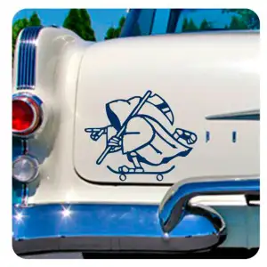 Skater La Muerte  Sticker