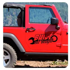 Autocollant Built Not Bought