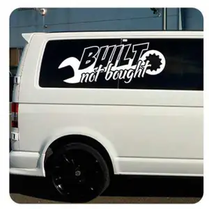 Built Not Bought Sticker