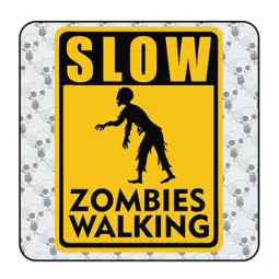 Slow Zombies Walking Sticker 2
