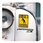 Slow Zombies Walking Sticker