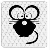 Pegatina RATON. Vinilo de alta calidad, soporta perfectamente la intemperie, apto incluso para náutica. Pégala donde quieras, un 2