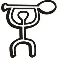 Autocollant padel tribal