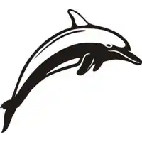 Delphin Aufkleber