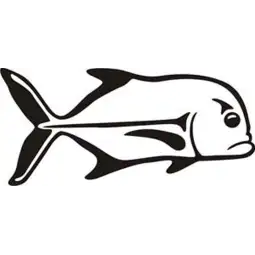 Autocollant pez tropical