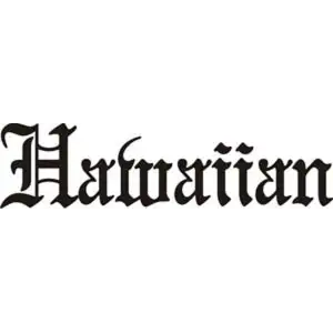 Pegatina HAWAIIAN. Pegatinas surferas.