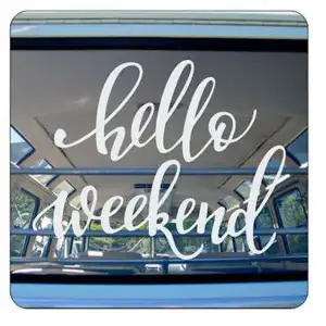 HELLO WEEKEND Aufkleber