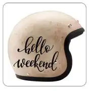 HELLO WEEKEND Aufkleber