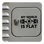 Autocollant My World Is Flat