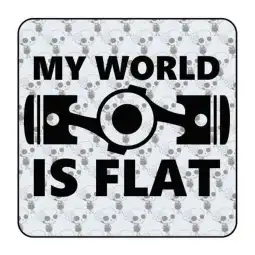 My World Is Flat Sticker 2