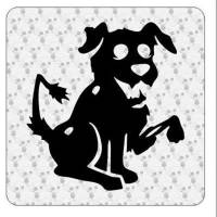 Pegatina PERRO. Vinilo de alta calidad, soporta perfectamente la intemperie, apto incluso para náutica. Pégala donde quieras, un 2