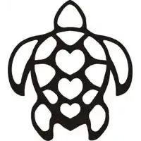 Autocollant tortuga tribal